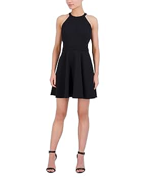 新品★BCBG MAXAZRIA★美しいのミニ黒ドレス★高品質★ストレッチ Amazon.com: BCBGMAXAZRIA Women's Halter Neck Mini Dress with
